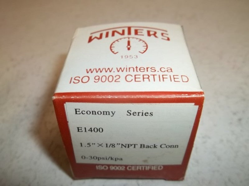 WINTERS E1400 GAUGE 0-30 PSI  NSMP