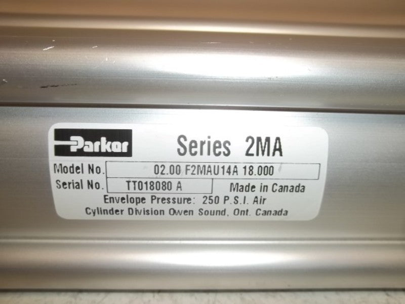 PARKER 02.000-F2MAU14A-18.000 CYLINDER 250 PSI  NSNP