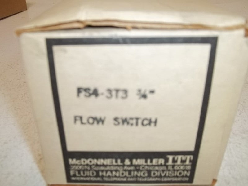 MCDONNELL & MILLER FS4-3T3-3/4 FLOW SWITCH  NSMP