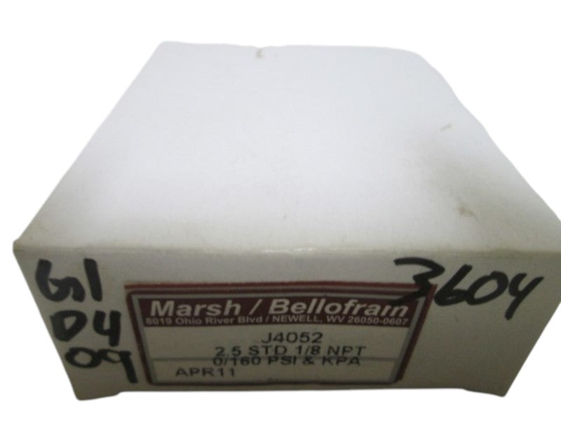 MARSH J4052 GENERAL SERVICE GAUGE 2.5 STD 1/8" NPT  NSMP