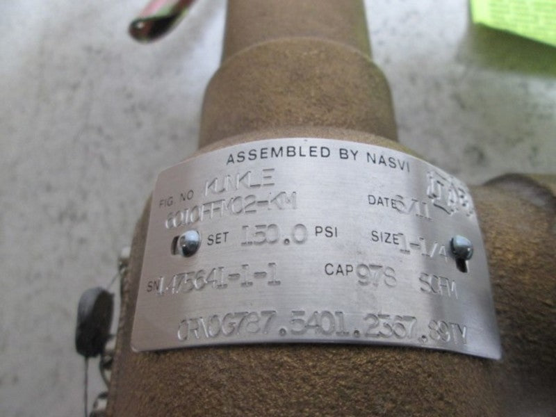 KUNKLE VALVE 6010FFM02-KM PRESSURE RELIEF VALVE  NSMP