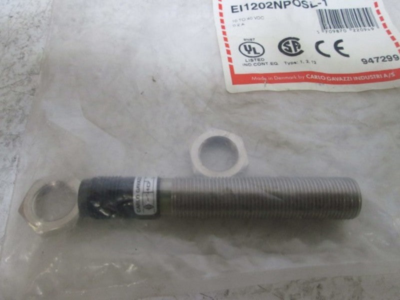 CARLO GAVAZZI EI1202NPOSL-1 INDUCTIVE PROXIMITY SENSOR  NSNP IN A BAG