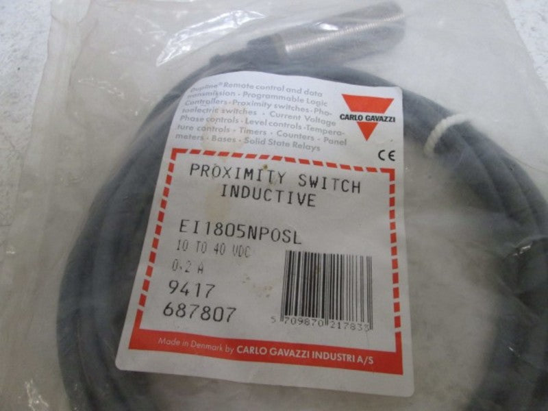 CARLO GAVAZZI EI1805NP0SL PROXIMITY SWITCH INDUCTIVE  NSNP IN A BAG