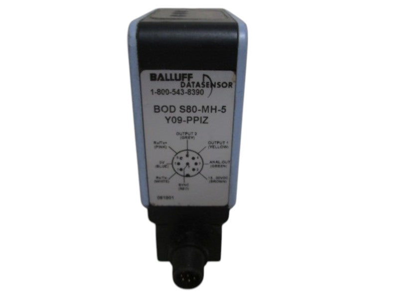 BALLUFF BODS80-MH-5-Y09-PPIZ SENSOR LASER 4-20MA  UNMP