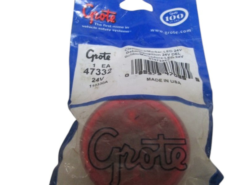 GROTE 47332 SUPER NOVA CLEARANCE MARKER RED  NSNP IN A BAG