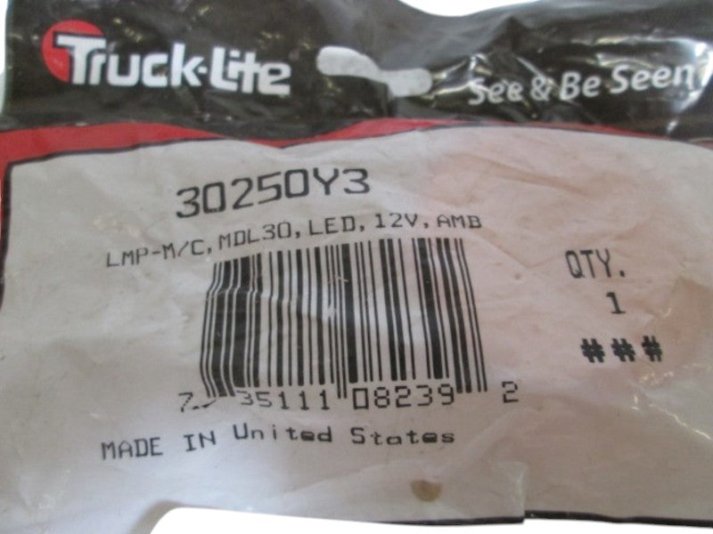 TRUCK-LITE 30250Y3 LED 30 M/C LAMP 12V  NSNP IN A BAG