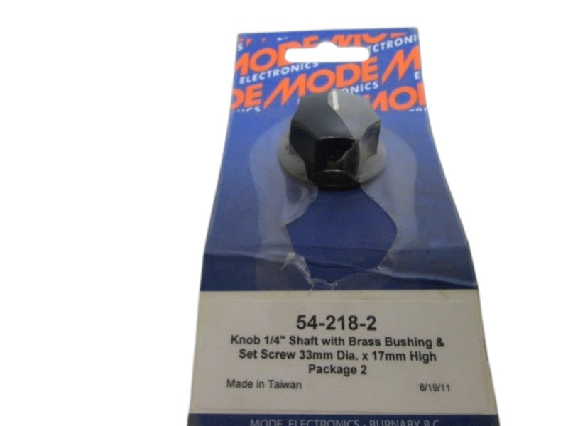 MODE ELECTRIC 54-218-2 KNOB 1/4" SHAFT  AS PICTURED