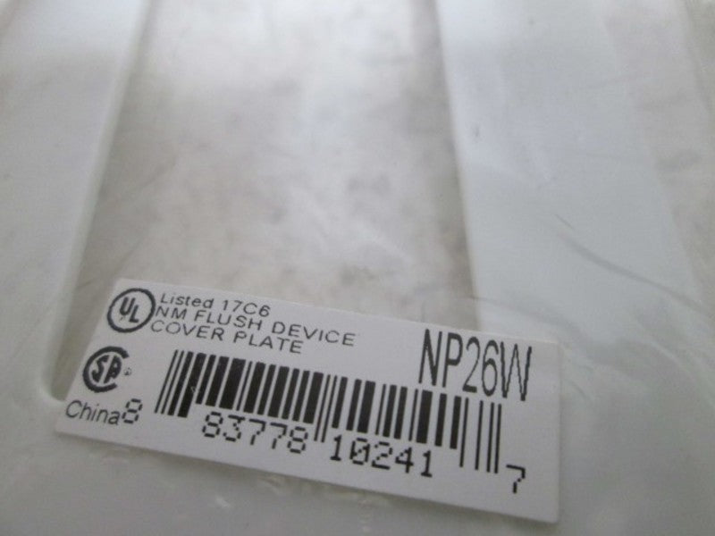 NP26W COVER WALL PLATE  NSNP IN A BAG