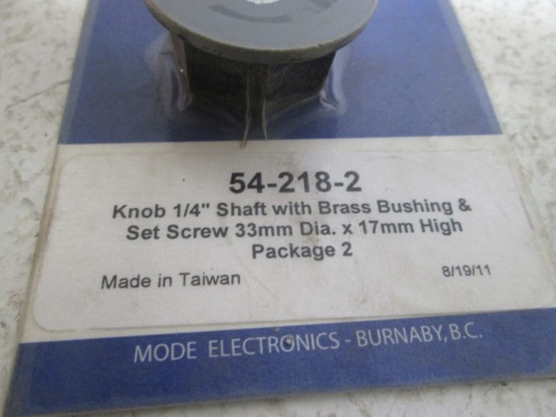 MODE ELEC 54-218-2 POTENTIOMETER KNOB 1/4"  NSNP ORIGINAL PACKAGE