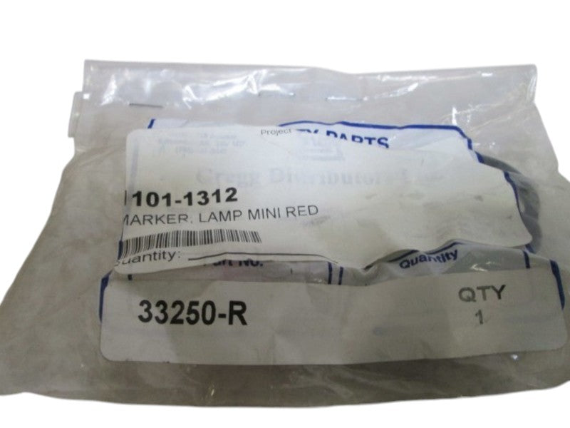 GREGG 33250R LAMP MINI RED LED 3/4"  NSNP IN A BAG