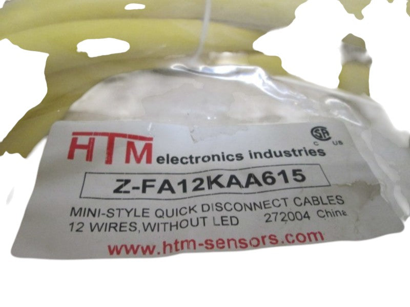 HTM Z-FA12KAA615 CABLE CONNECTOR WITHOUT LED 12 WIRES  NSNP IN A BAG