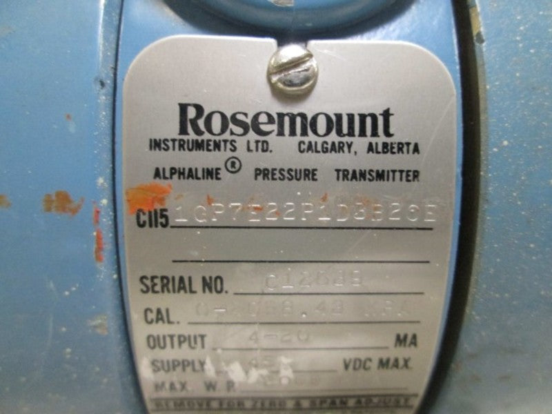 ROSEMOUNT C1151GP7E22P1D332CE PRESSURE TRANSMITTER  UNMP