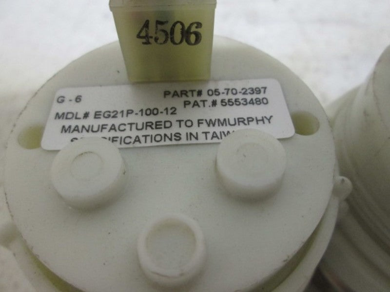 LOT OF 2 MURPHY EG21P-100-12 PRESSURE GAUGE UNMP