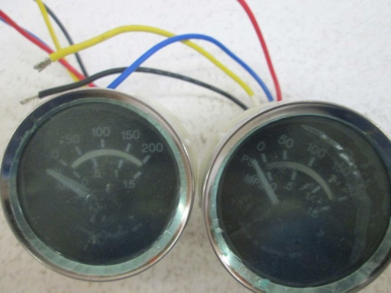 LOT OF 2 MURPHY EG21F-200-12 PRESSURE GAUGE  UNMP