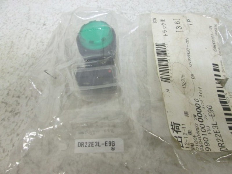 FUJI DR22E3L-E9G GREEN INDICATOR PILOT  NSNP IN A BAG