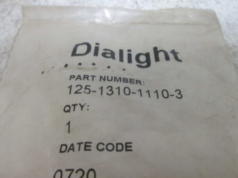 DIALIGHT 125-1310-1110-3 IN BASE T3  NSNP IN A BAG