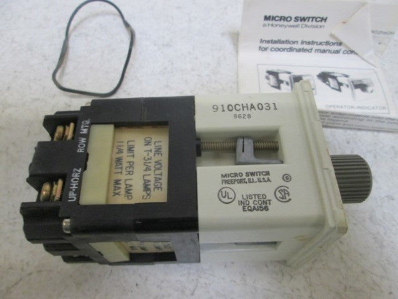 MICRO SWITCH 910CHA031 SELECTOR SWITCH OPERATOR  NSMP