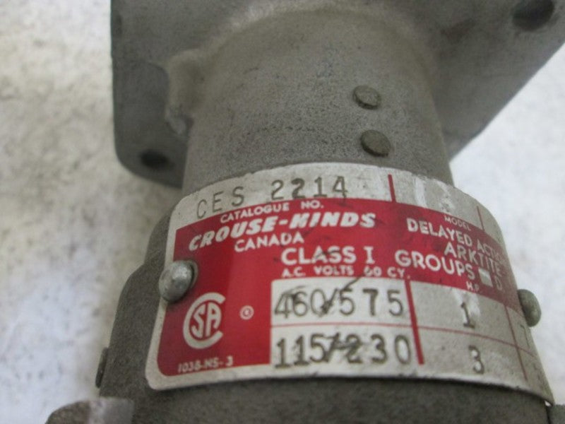 CROUSE-HINDS CES2214 RECEPTACLE  UNMP