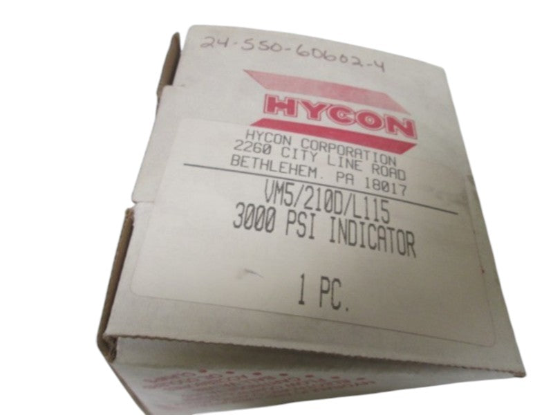 HYCON VM5-D.0 CLOGGING INDICATOR 3000 PSI  NSMP