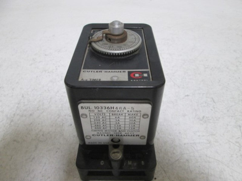 CUTLER HAMMER 10336H46A-5 AC TIMER  UNMP