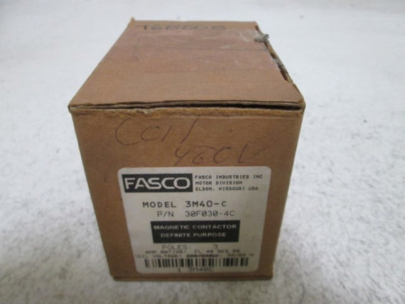 FASCO 30F030-4C MAGNETIC CONTACTOR * NEW IN BOX *