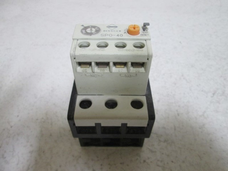 BENSHAW SPO-40 THERMAL OVERLOAD RELAY  UNMP
