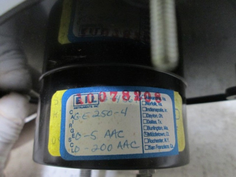 GENERAL ELECTRIC 50-250439LSZZ1 AC AMPERES GAUGE  NSMP