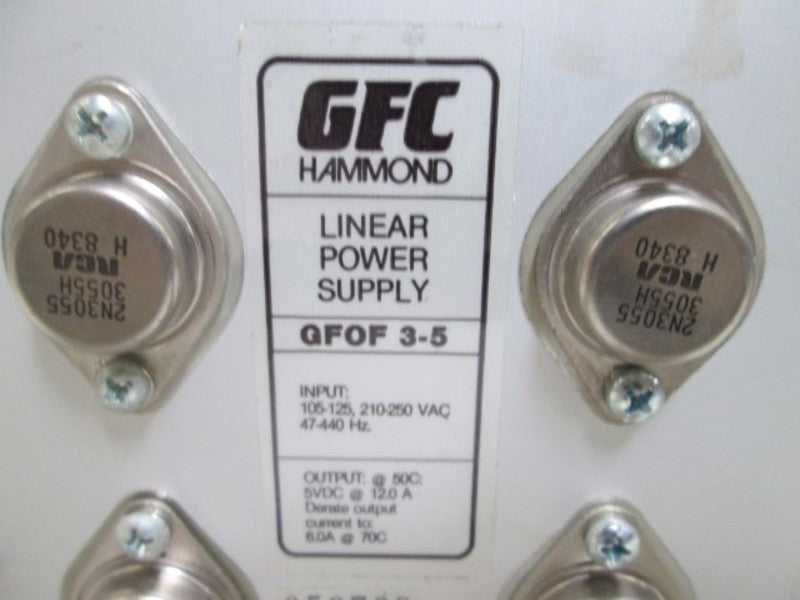 GFC GFOF 3-5 LINEAR POWER SUPPLY  NSNP