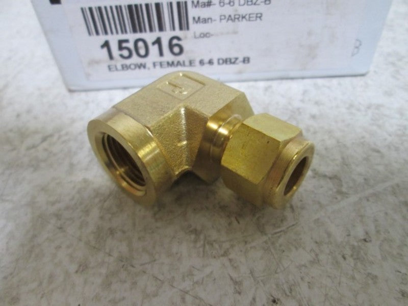 PARKER 6-6 DBZ-B CPI TUBE 3/8" FEMALE (BOX OF 5)  NSMP