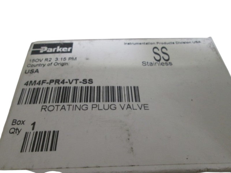 PARKER 4M4F-PR4-VT-SS ROTATING PLUG VALVE  NSMP