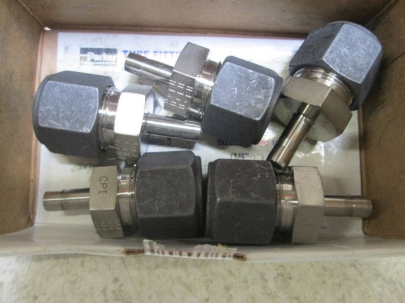 LOT OF 5 PARKER 4-8 TRBZ-SS CPI FITTING NSMP