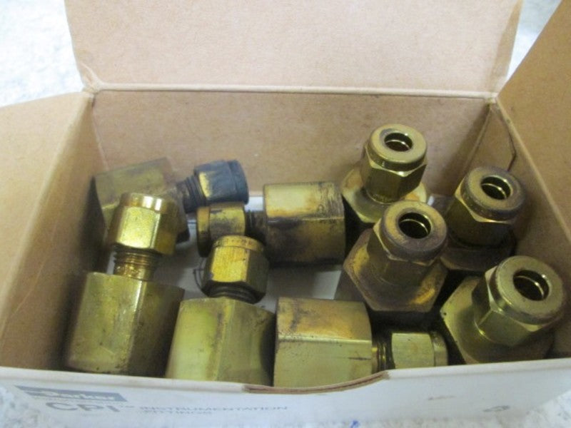 LOT OF 9 PARKER 4-6 GBZ-B CPI FITTING  NSMP