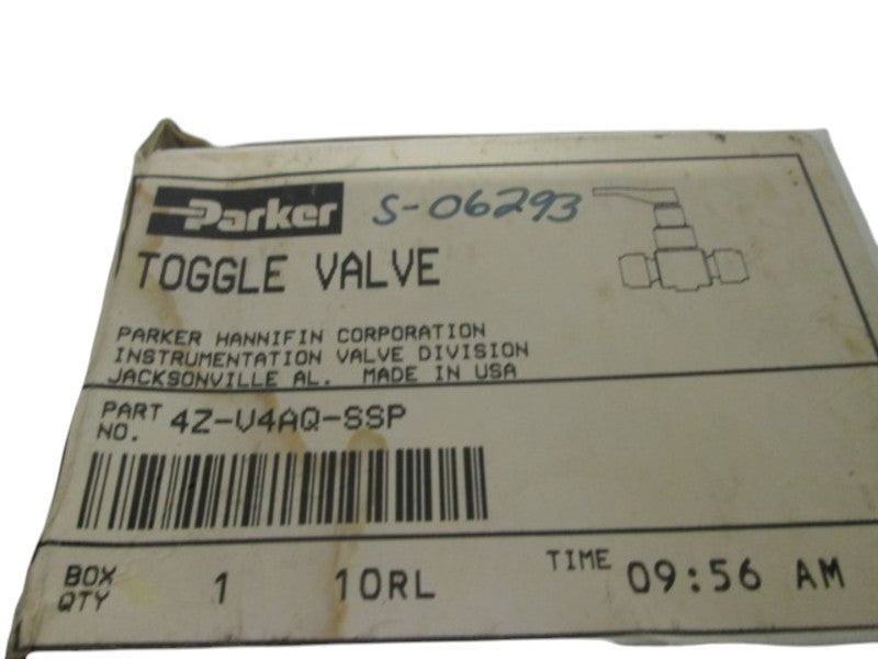 PARKER 4Z-V4AQ-SSP TOGGLE VALVE  NSMP