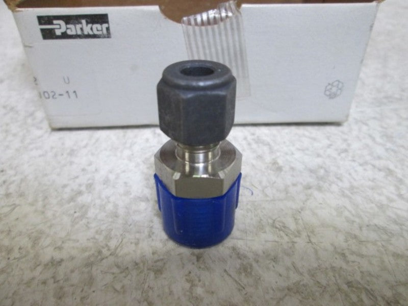 LOT OF 9 PARKER 4-6 FBZ-SS MALE CONNECTOR NSMP