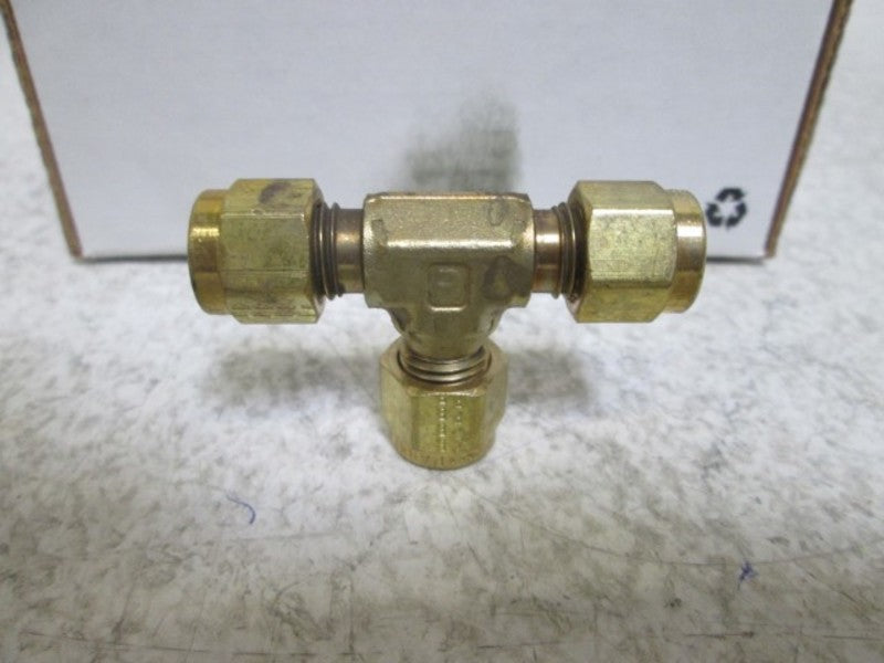 LOT OF 20 4-4-4 JBZ-B UNION TEE BRASS 1/4" NSMP