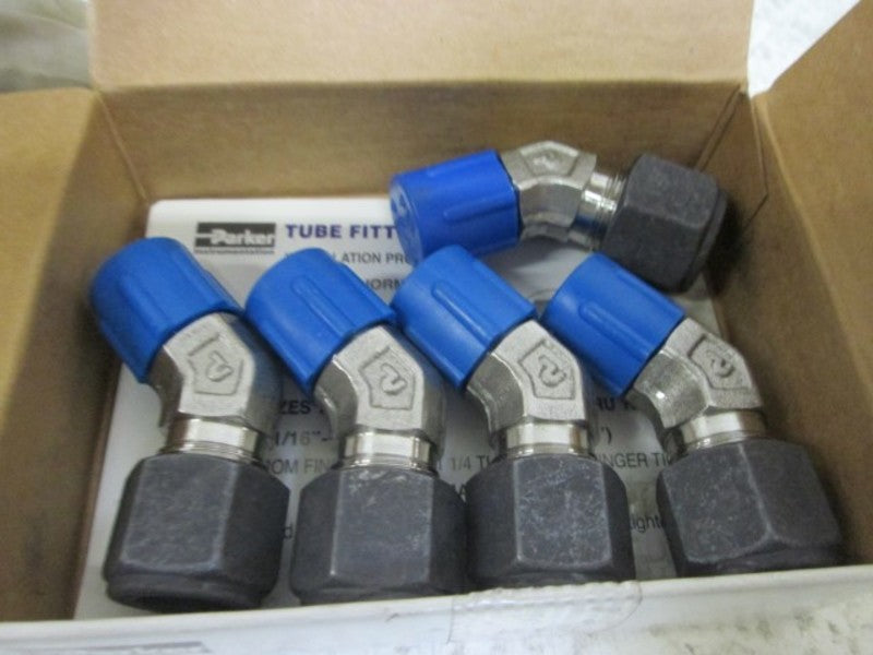LOT OF 5 PARKER 6-4 VBZ-SS CPI MALE ELBOW 45 DEGREE NSMP