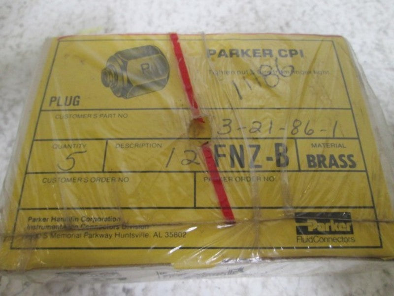 LOT OF 5 PARKER FNZ-B CPI PLUG NSFS