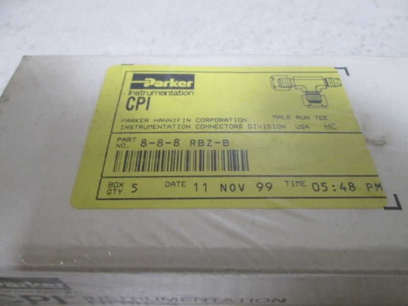 LOT OF 5 PARKER  8-8-8 RBZ-B CPI FITTING NSFS