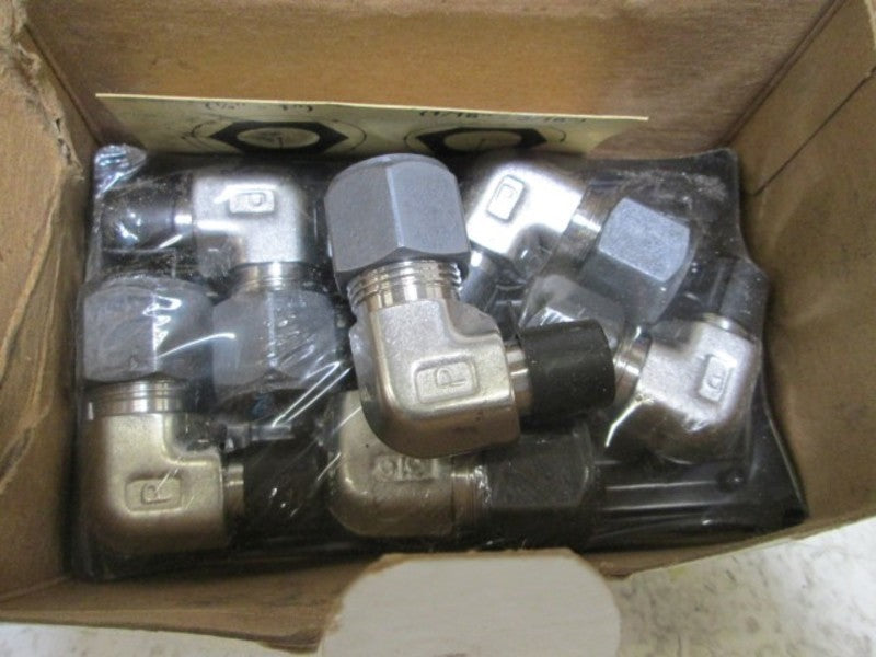 LOT OF 6 PARKER 8-4 CBZ-SS MALE ELBOW NSMP