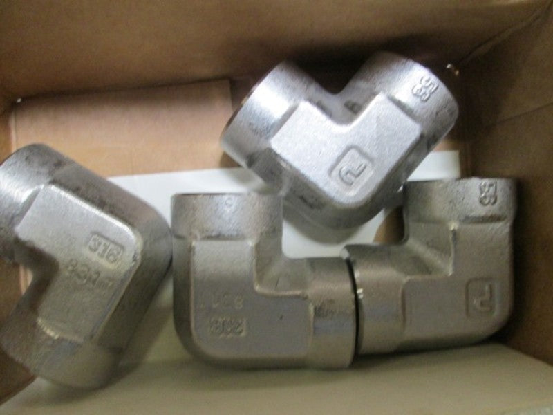 LOT OF 4 PARKER 6-6 FE-SS FEMALE ELBOW NSMP