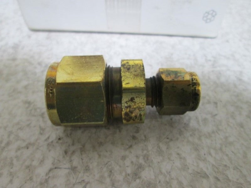 LOT OF 10 PARKER 8-4 HBZ-B CPI BRASS REDUCING UNION NSMP