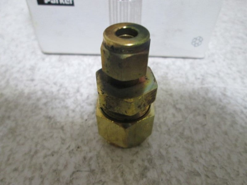 LOT OF 10 PARKER 8-4 HBZ-B CPI BRASS REDUCING UNION NSMP