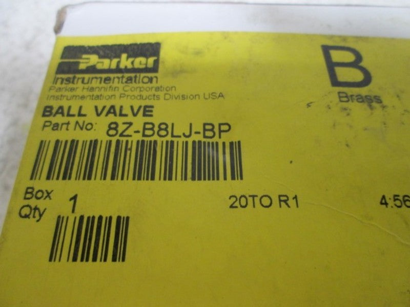 PARKER 8Z-B8LJ-BP BALL VALVE  NSMP