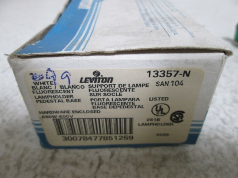 LOT OF 9 LEVITON 13357-N LAMPHOLDER NSMP