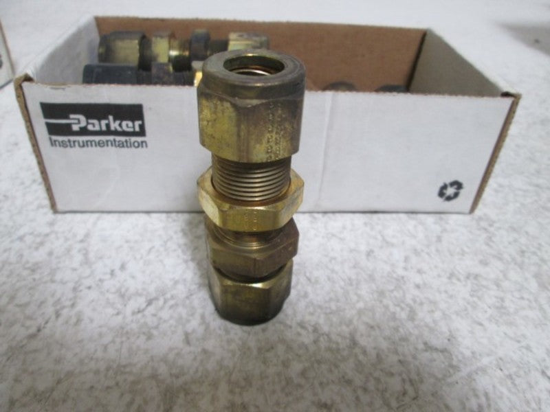 LOT OF 9 PARKER 8-8 WBZ-B BULKHEAD BRASS UNION  NSMP