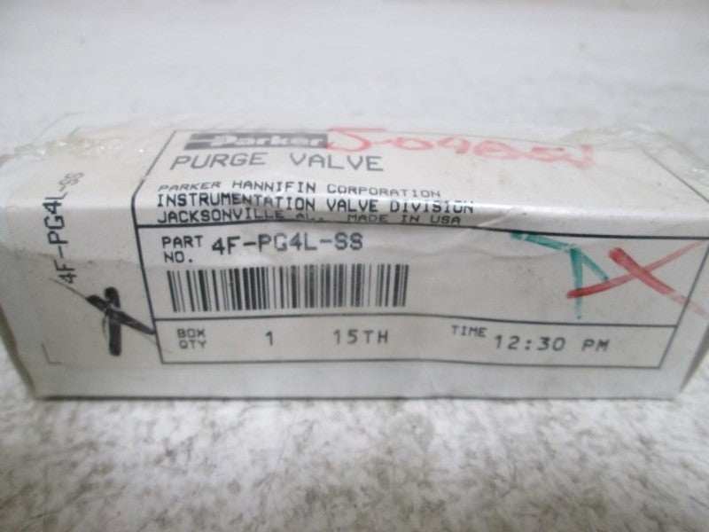 PARKER 4F-PG4L-SS PURGE VALVE  NSFS