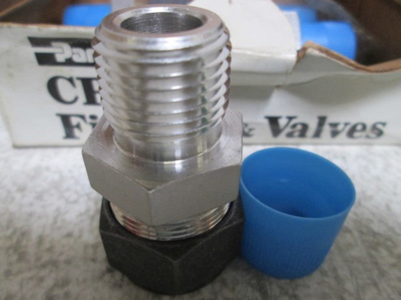 LOT OF 4 PARKER 12-8 FBZ-SS CPI MALE ADAPTER NSMP