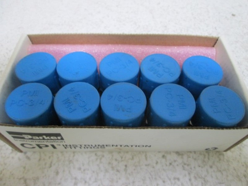 LOT OF 10 PARKER 8-12 FBZ-SS MALE CONNECTOR NSMP