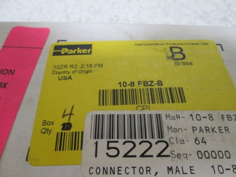 LOT OF 4 PARKER 10-8 FBZ-B NSMP