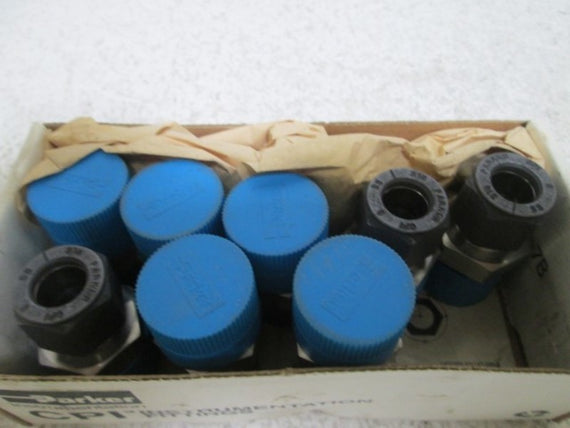 LOT OF 8 PARKER 8-12 FBZ-SS MALE CONNECTOR NSMP